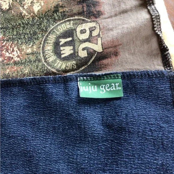 JuJu gear denim patchwork skirt - Picture 3 of 11